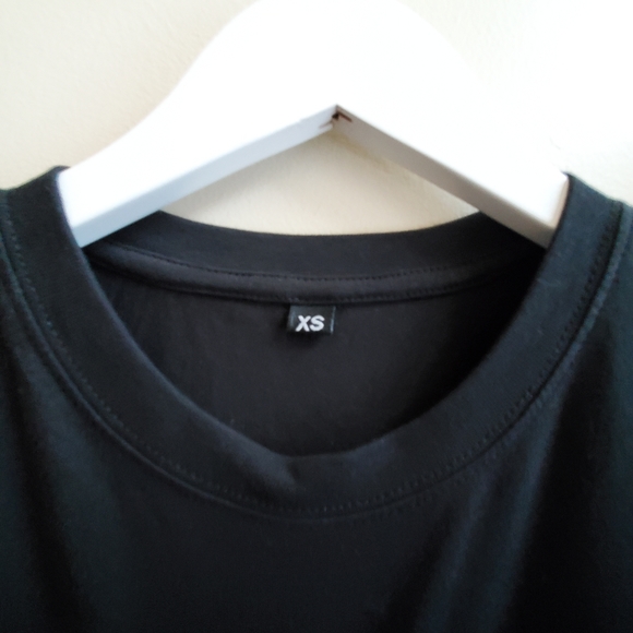 Fever cropped tank tip with band XS, black - Picture 5 of 7